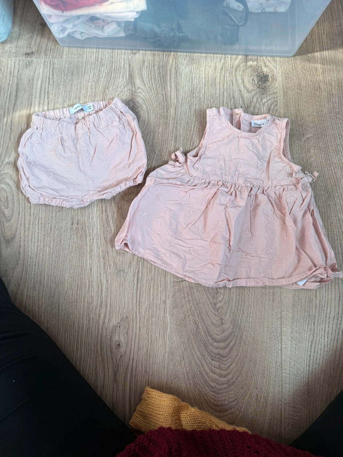 Conjunto vestido y pantalón
